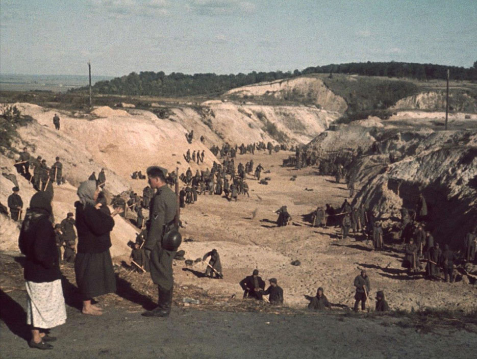 Historic photo of Ukraine POW camp